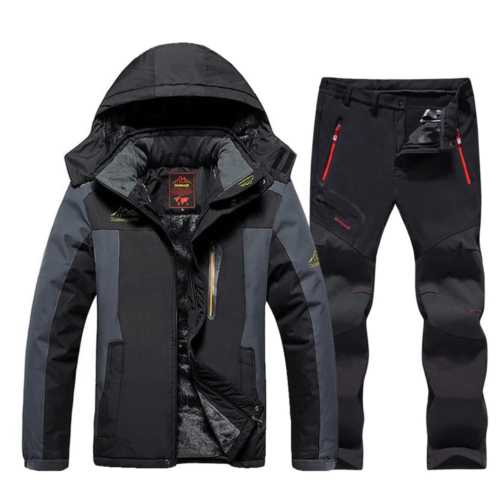 Ski Set Herren mit Profi Ski Jacke und gefütterter Ski Hose