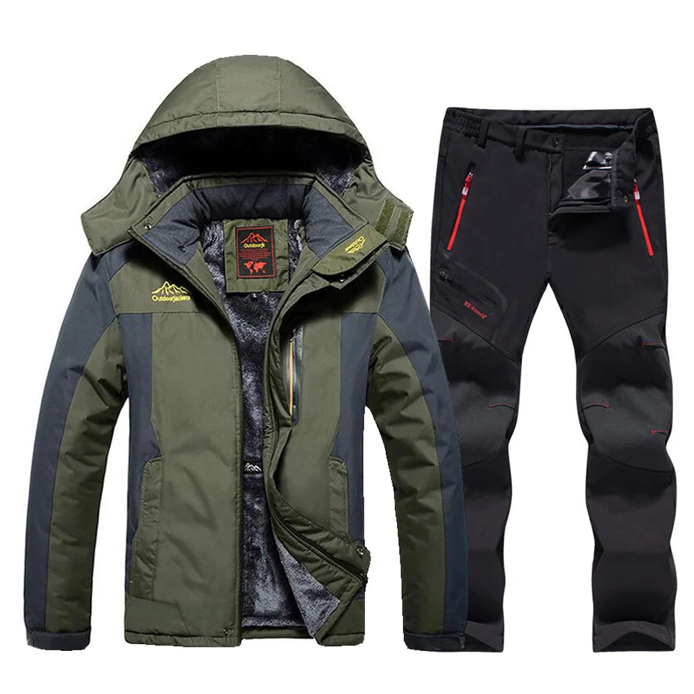 Ski Set Herren mit Profi Ski Jacke und gefütterter Ski Hose