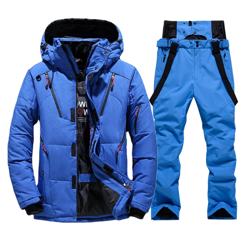 Ski Jacken Herren Set mit gefütterter Ski Hose - Laronni