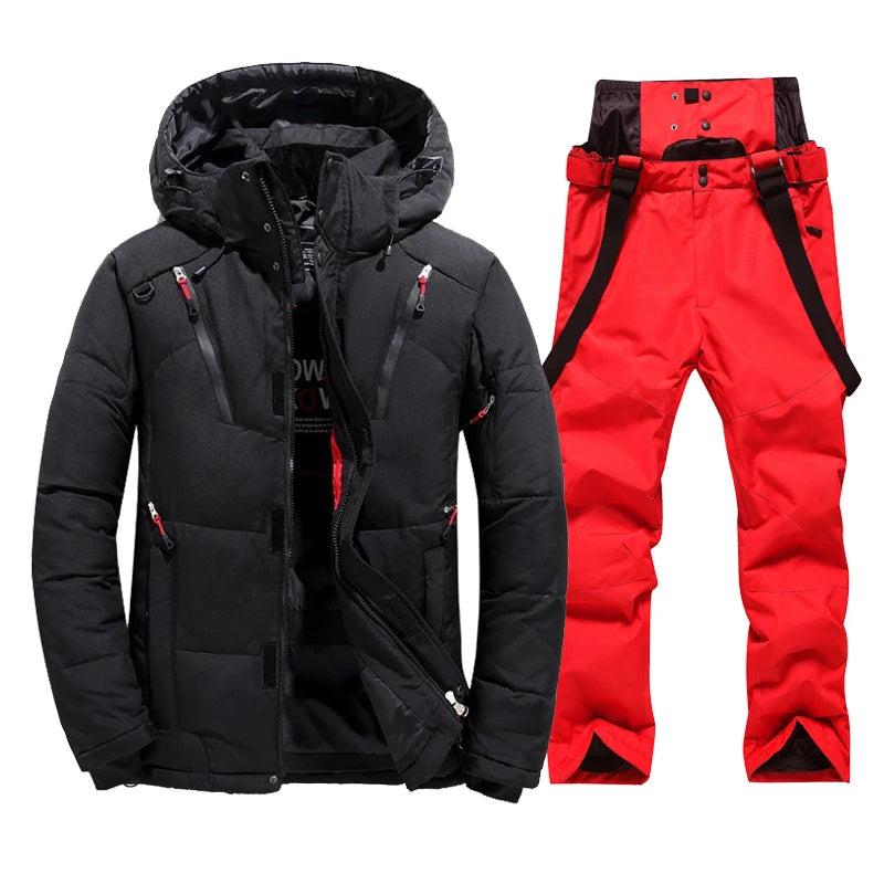 Ski Jacken Herren Set mit gefütterter Ski Hose - Laronni