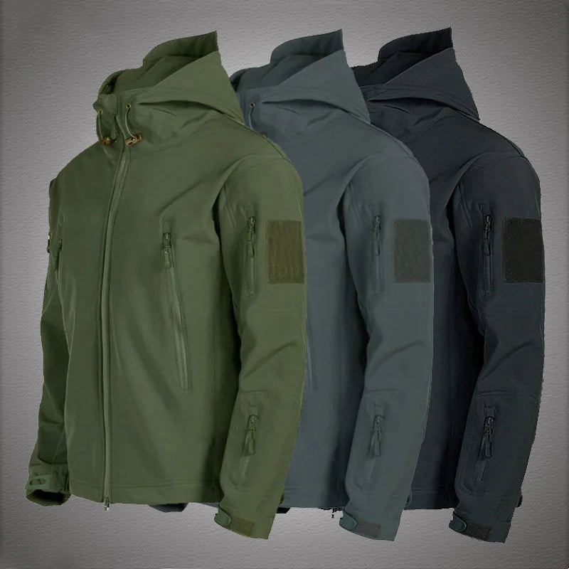 Jacken Herren Softshell im Militärstil