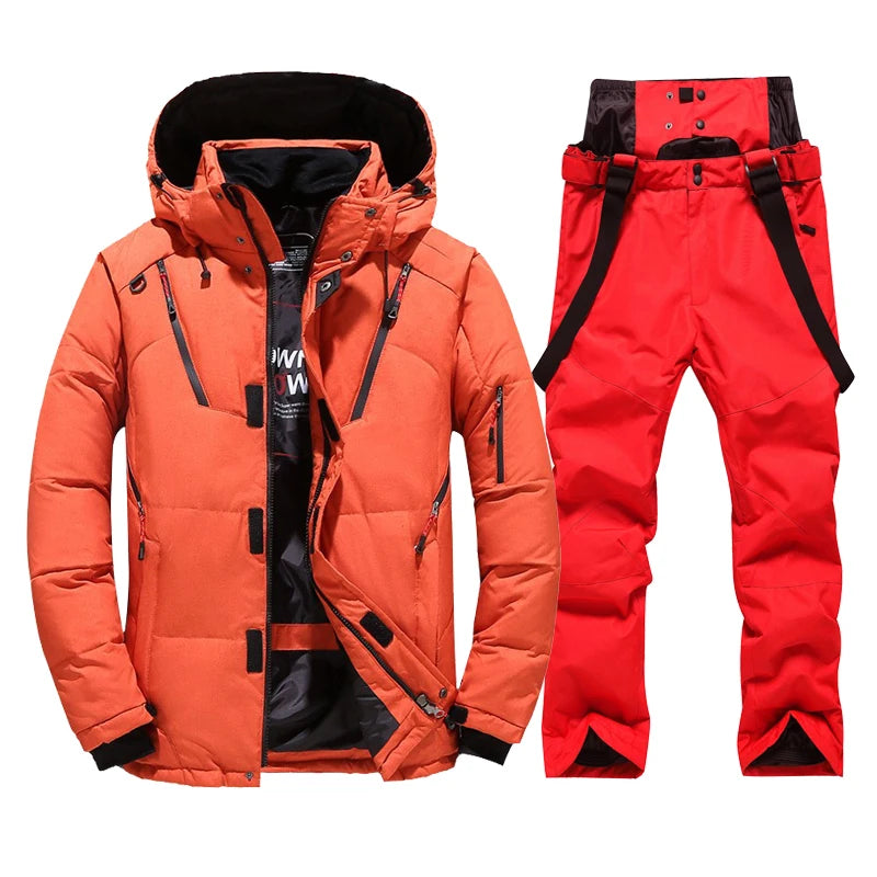 Ski Jacken Herren Set mit gefütterter Ski Hose - Laronni