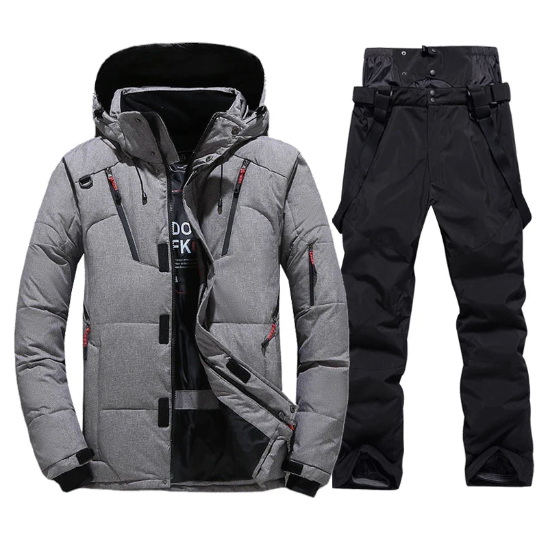 Ski Jacken Herren Set mit gefütterter Ski Hose - Laronni