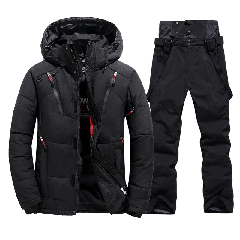 Ski Jacken Herren Set mit gefütterter Ski Hose - Laronni