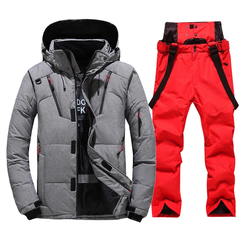 Ski Jacken Herren Set mit gefütterter Ski Hose - Laronni